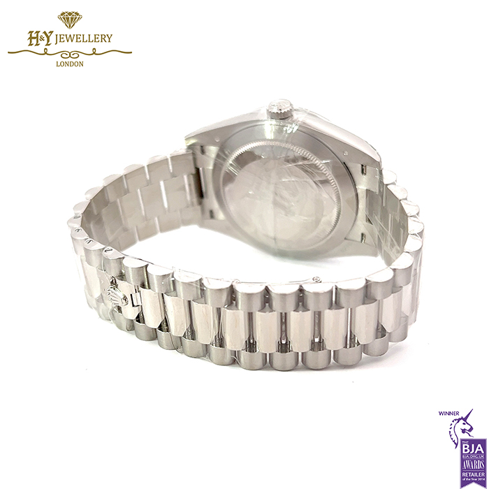 Rolex Day-Date 40 Platinum with Factory Diamonds - 228396TBR-15880