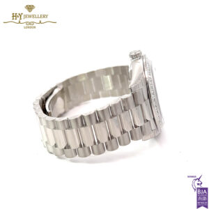 Rolex Day-Date 40 Platinum with Factory Diamonds - 228396TBR-15881