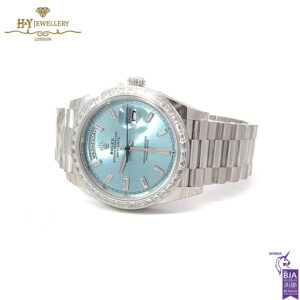 Rolex Day-Date 40 Platinum with Factory Diamonds - 228396TBR-15882