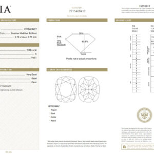 White Gold Cushion Cut Fancy Yellow & White & Round White Diamond Ring - 2.17ct-10776