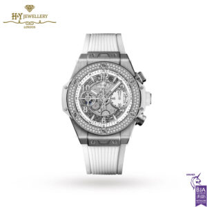 Hublot Unico Titanium White Diamonds - ref 441.NE.2011.RW.1104-0