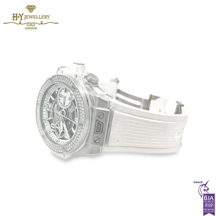 Hublot Unico Titanium White Diamonds - ref 441.NE.2011.RW.1104-13711