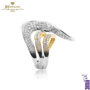 White & Rose Gold Brilliant Cut Diamond Ring - 2.65ct-14018