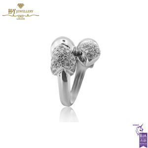 White Gold Brilliant Cut Diamond Ring - 0.99ct-14098