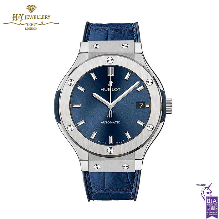 Hublot Classic Fusion Titanium Blue - ref 565.NX.7170.LR-0