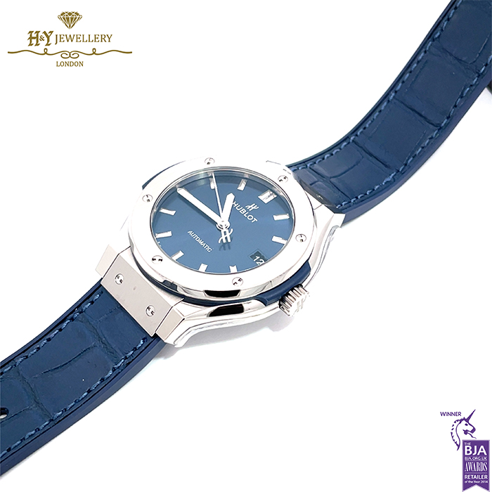 Hublot Classic Fusion Titanium Blue - ref 565.NX.7170.LR-17186