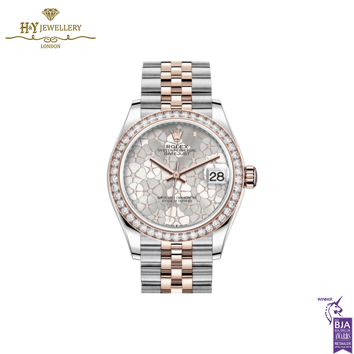 Rolex Datejust Oystersteel Everose gold & Diamonds - ref 278381RBR-0