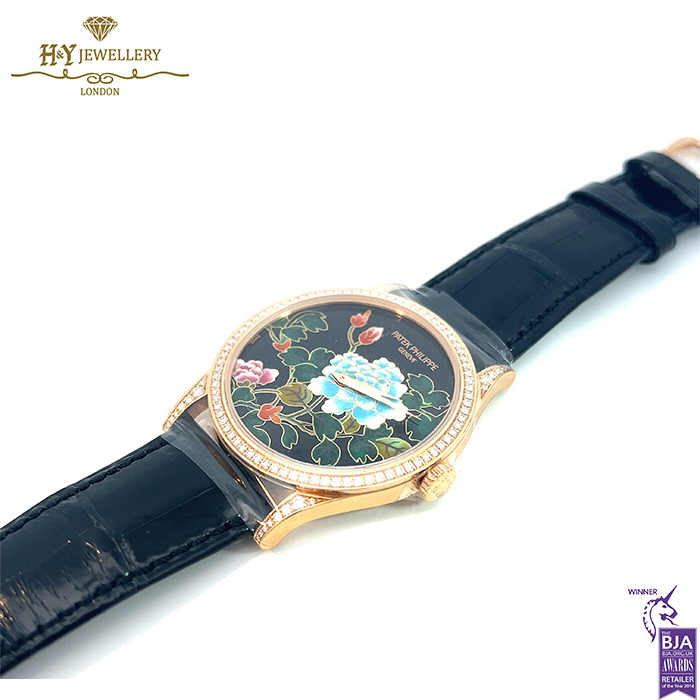Patek Philippe Calatrava Rose Gold with Diamond {LIMITED} - ref 5077/100R-027-16102