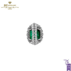 House Of Meraki The Amelia Ring - Zambian Emerald & Diamond - 24.84 ct-13922