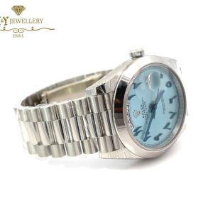 Rolex Day-Date Platinum Arabic Numerals { DISCONTINUED } - ref 228206-12080