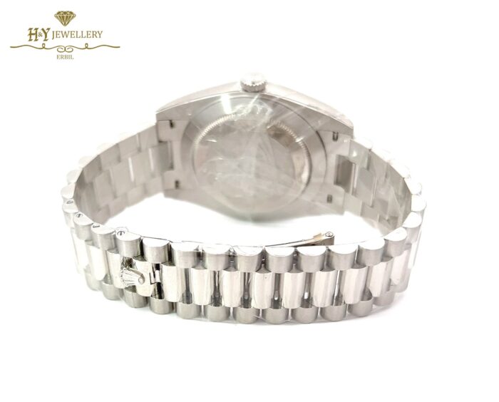 Rolex Day-Date Platinum Arabic Numerals { DISCONTINUED } - ref 228206-12082