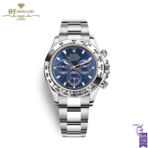 Rolex Cosmograph Daytona White Gold Blue Dial - ref 116509-0