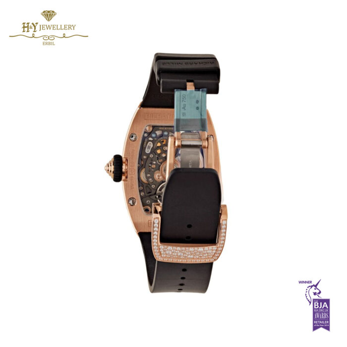 Richard Mille Ladies' Rose Gold Onyx Snow Diamond Setting - ref RM07-01 -11060