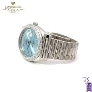 Rolex Day-Date Platinum with Factory Diamonds - ref M228396TBR-0002-15685
