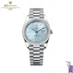 Rolex Day-Date Platinum with Factory Diamonds - ref M228396TBR-0002-0