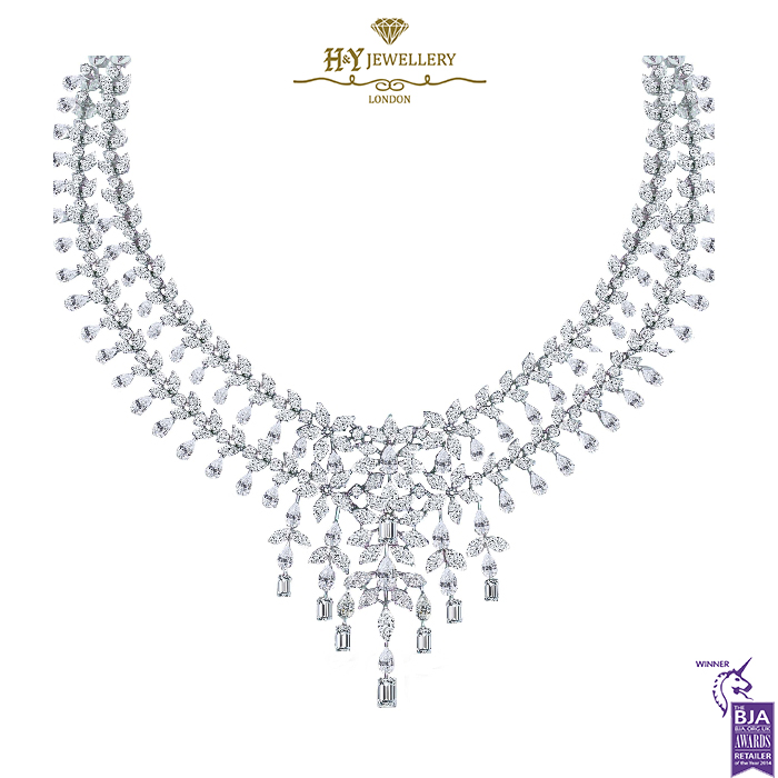 White Gold Mixed Cut Natural Diamonds Set - 79.15ct-0