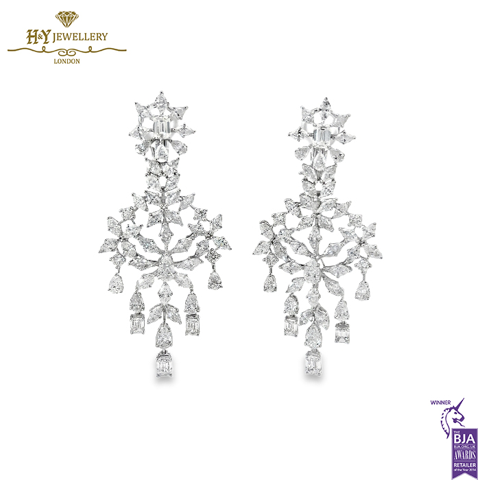 White Gold Mixed Cut Natural Diamonds Set - 79.15ct-14211