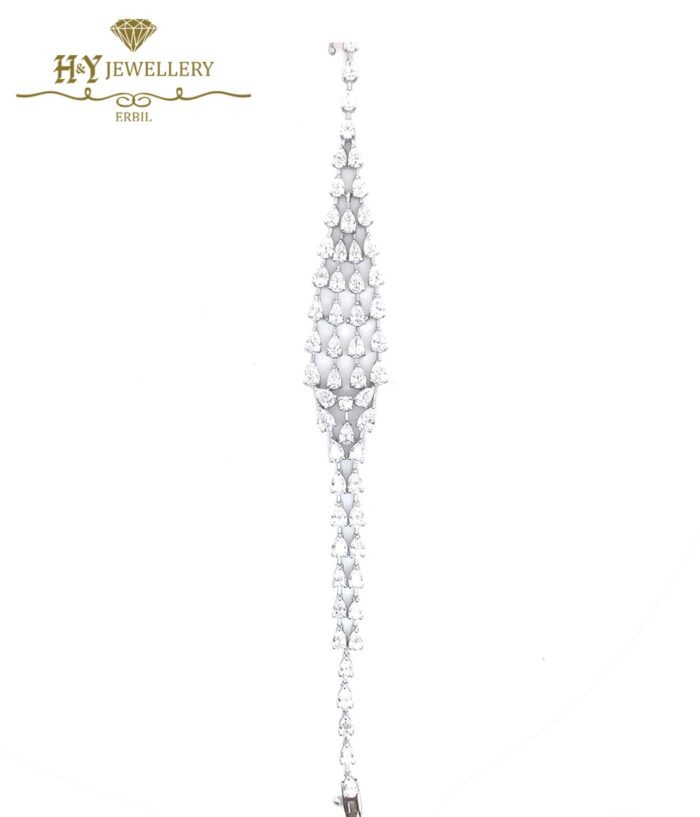 White Gold Pear Cut Diamond Layer Design - 56.65ct-11198