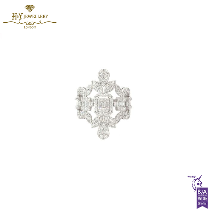 White Gold Diamond Set Mixed Cut - 27.14ct-15620