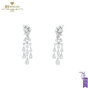 White Gold Pear Cut Diamond Layer Design - 56.65ct-14265