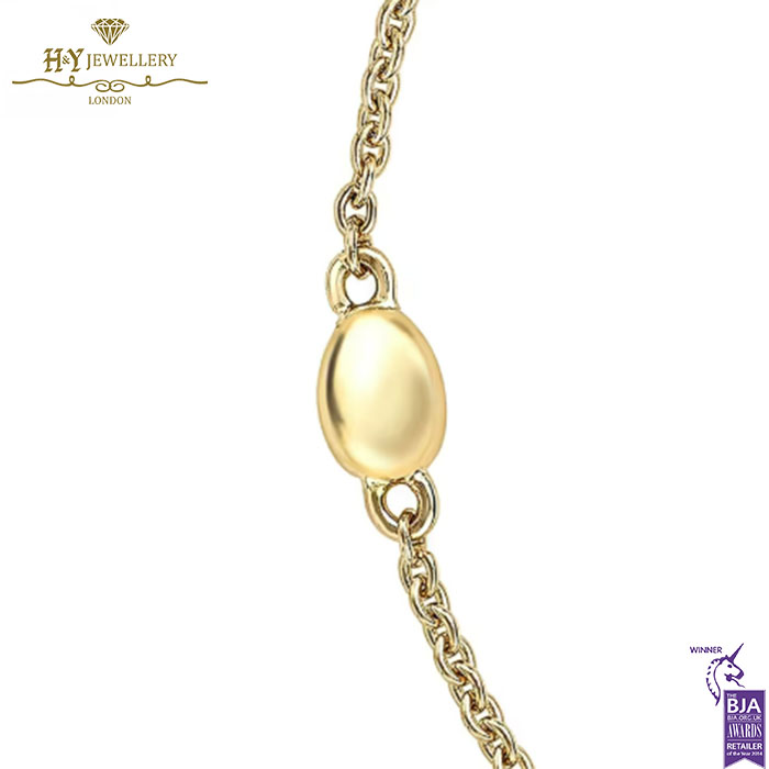 Fabergé Heritage Yellow Gold Diamond & Turquoise Guilloché Enamel Chain Bracelet-17641