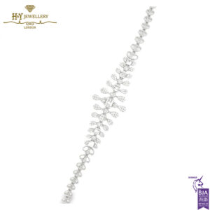 White Gold 2 Layers Square Shape Diamond Set - 23.76ct-15615