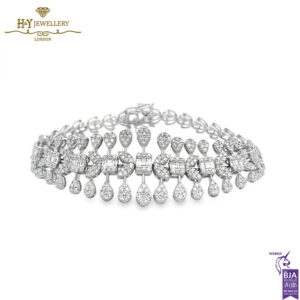 White Gold Mix Cut Diamond Set - 15.34ct-15611