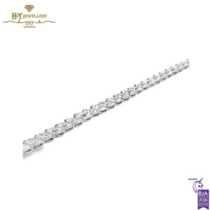 White Gold Marquise Cut Diamond Tennis Bracelet- 11.97ct-13742