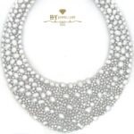 White Gold Cultured Pearl with Brilliant Cut Diamond Set - 103.59ct-0