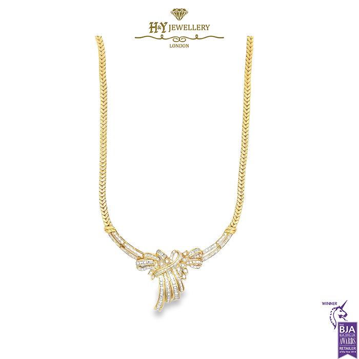 Yellow Gold Baguette & Brilliant Cut Diamond Set - 11.75ct-0