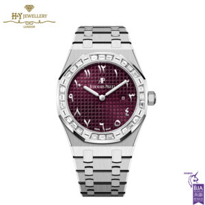 Audemars Piguet Royal Oak Baguette Diamond Bezel Purple Arabic Numerals - ref 67656BC.ZZ.1261BC.01-0