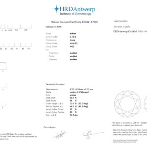 White Gold Brilliant Cut Diamond Ring - 2.75ct-16529