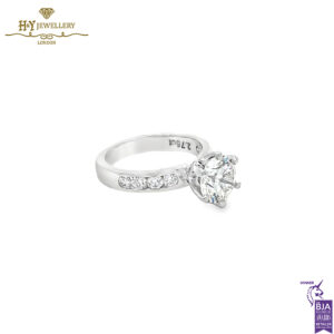 White Gold Brilliant Cut Diamond Ring - 2.75ct-14696