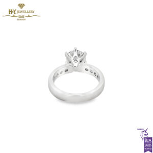 White Gold Brilliant Cut Diamond Ring - 2.75ct-14698