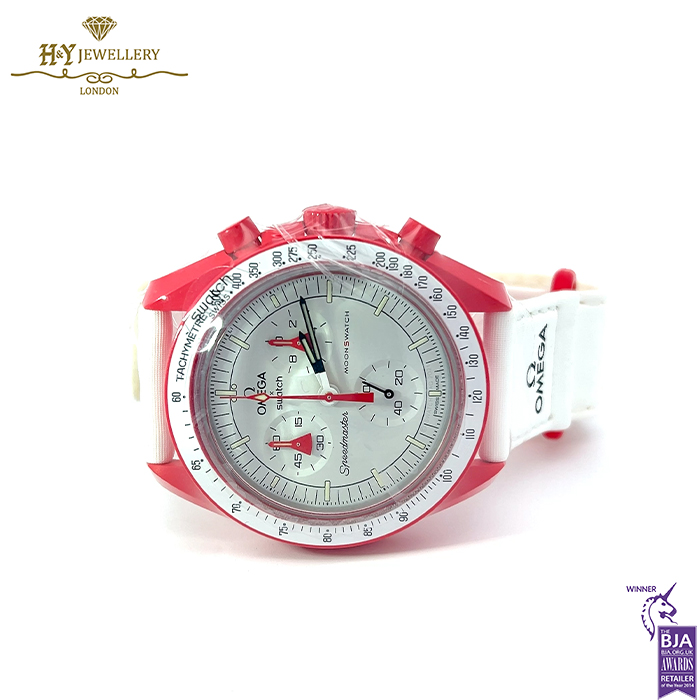 Swatch x Omega Bioceramic Moonswatch Mission to Mars - ref S033R100-15122