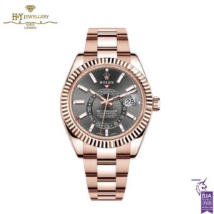 Rolex Sky-Dweller Rhodium Dial Everose Gold - ref 326935-0