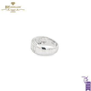 Platinum Baguette Cut & Round Diamond Cut Ring - 2.32ct-15657