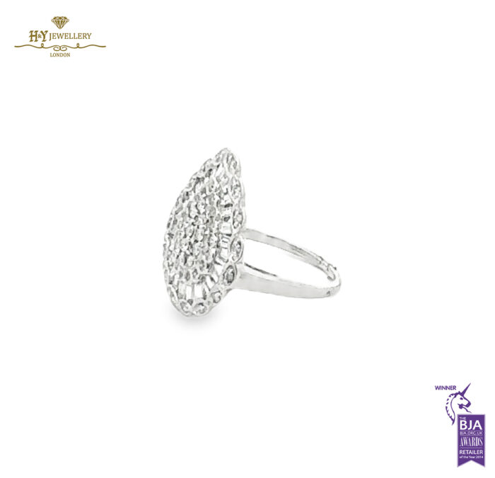 White Gold Round Brilliant & Baguette Diamond Ring - 1.00ct-13463