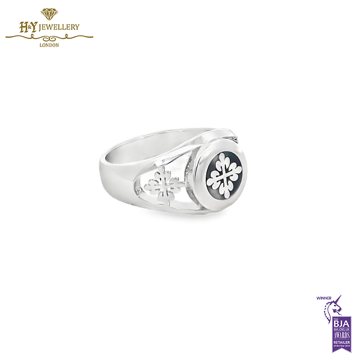 Patek Design Mens Ring White Gold - 10.67gr-14678