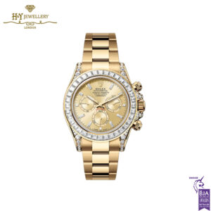 Rolex Cosmograph Daytona Oyster Perpetual Yellow Gold Trapeze Bezel Diamond - ref 126598TBR-0