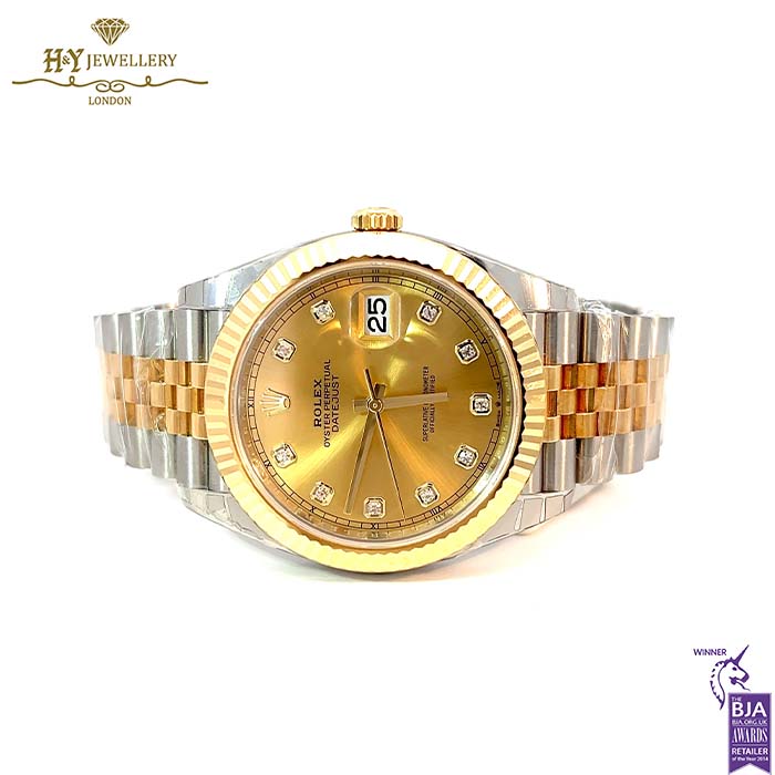 Rolex Datejust Yellow Gold & Steel Diamond Dial - ref 126333-15135