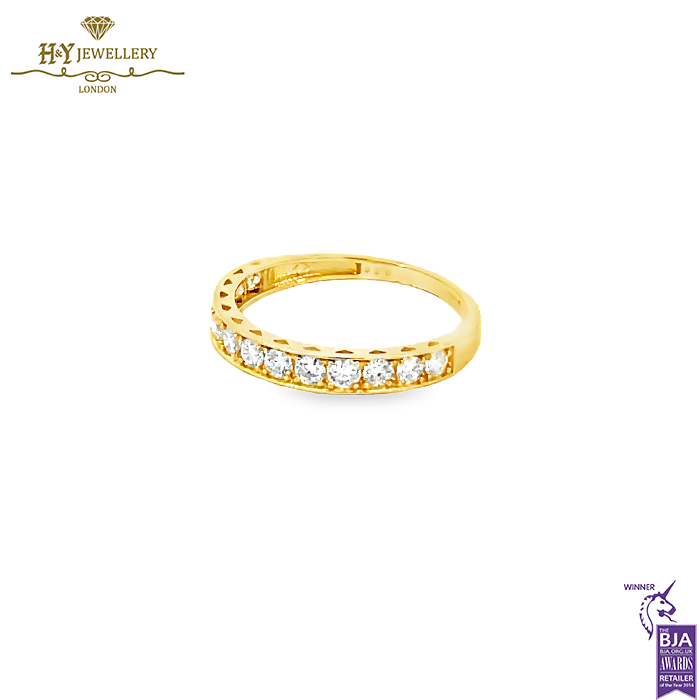 Yellow Gold Round Eternity Ring - 0.50ct-14659