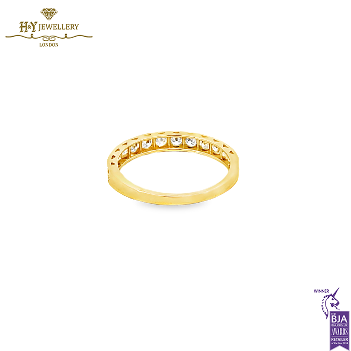 Yellow Gold Round Eternity Ring - 0.50ct-14660