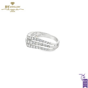 White Gold Round Brilliant Diamond Ring - 0.65ct-16341