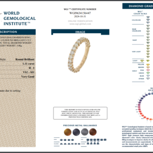 Rose Gold Round Brilliant Cut Diamond Ring - 1.11ct-14629