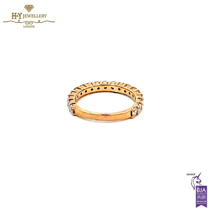 Rose Gold Round Brilliant Cut Diamond Ring - 1.11ct-14567