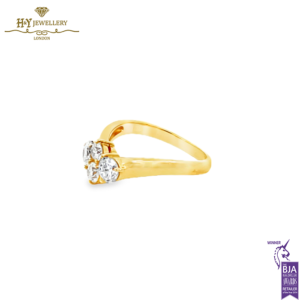 Yellow Gold Round Cut Diamond Ring - 1.00ct-14576