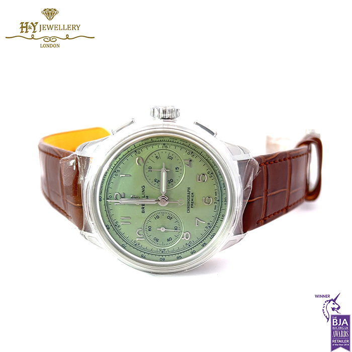 Breitling Premier B09 Chronograph Pistachio Green Stainless Steel - ref AB0930D31L1P1-15596