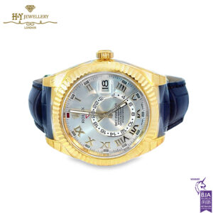 Rolex Sky Dweller Sliver Dial Yellow Gold - Ref 326168-15113