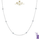 Diamond Droplet Necklace White Gold - 0.50ct-0